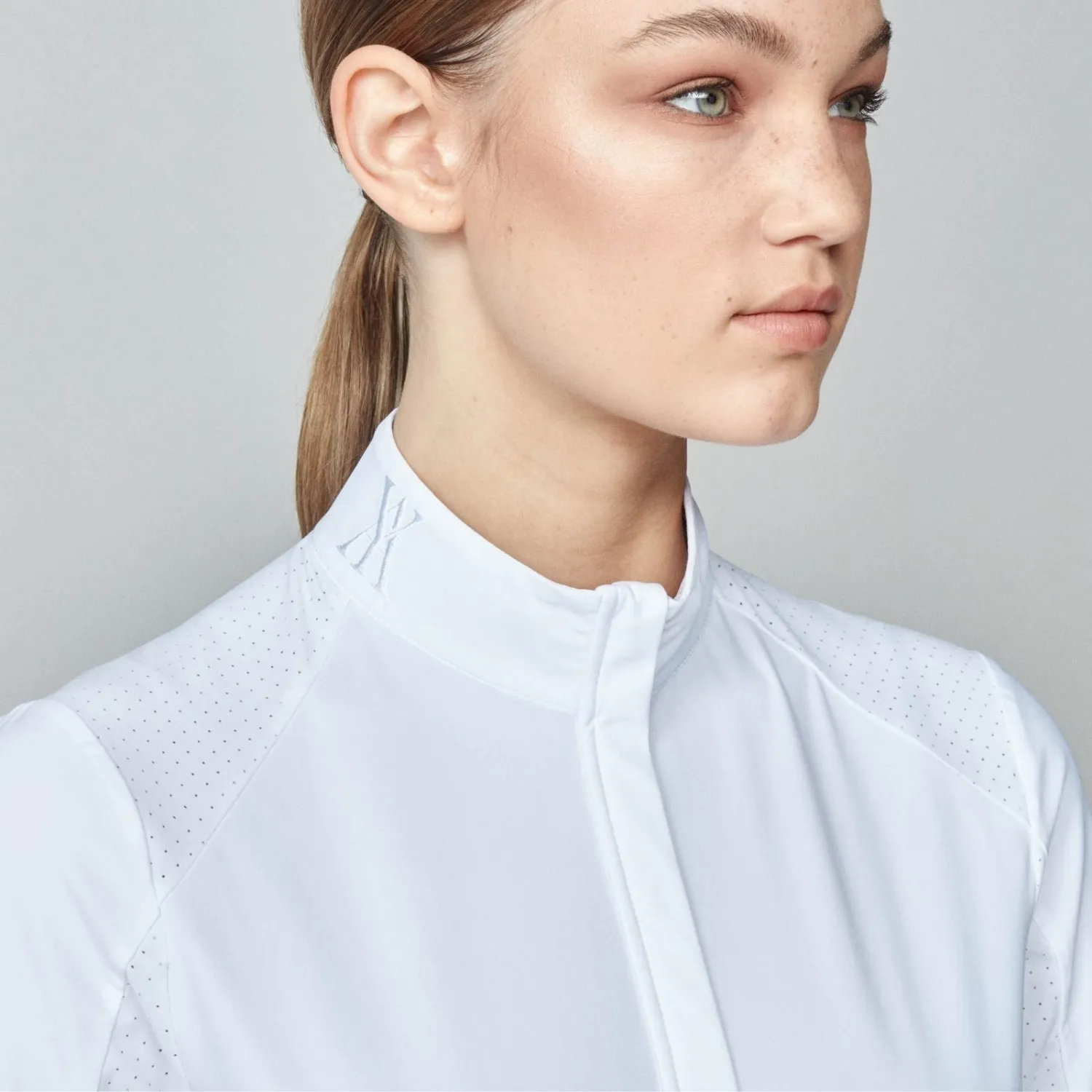 Yagya Long Sleeve Competition Top, White